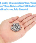 Hand holding 360 Piece M3 Stainless Steel 304 Hex Button Head Bolts Screws And Nuts Kit With Sizes 4Mm to 20Mm