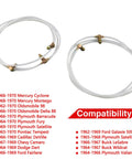 Ford Convertible Power Top Hydraulic Fluid Hose Lines And Fittings Pair Plastic Hoses For Mustang Torino Cougar Chevelle Cutlass.