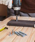 Pro Heavy Duty Wood Screws Assortment Kit With Phillips Flat Head Design In Six Handy Sizes for easy wood drilling.