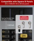 Interlock Kit For 150/200 Amp QO And Homeline Panels, One And Three Eighths Inch Spacing Between Main And Generator Breakers