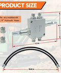 Mini Excavator Cushion Valve Kit with hydraulic swivel motor buffer valves, jobsite ready, 1/4 inch hose system, M14 replacement