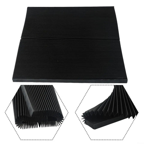 Built To Last CNC Machine Accordion Bellows Cover Protects Milling Setup From Chips And Dust Rubber Flexible Flat Shield