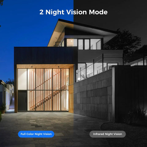2K Solar Wireless Outdoor Security Camera Battery Powered No Wires IP66 Weatherproof PIR Motion Detection Two Way Audio Easy Setup Compatible With Wireless Security Systems And Alexa