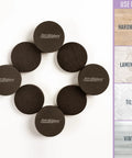Round 2.5 Inch Reusable Small Furniture Sliders For Hardwood Floors Move Light Items Easily And Protect Floors With Durable Rubber Brown 8 Pack