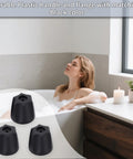 Fix-It Remodel Kit For Price Pfister Verve Tub And Shower With 3-Handle 39619 Black Finish, black knob handles in tub setting