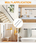 Rock Solid 15 Feet Square Tube Handrail Wall Mount Industrial Staircase Rail For Indoor Outdoor Steps Matte Black in various applications.