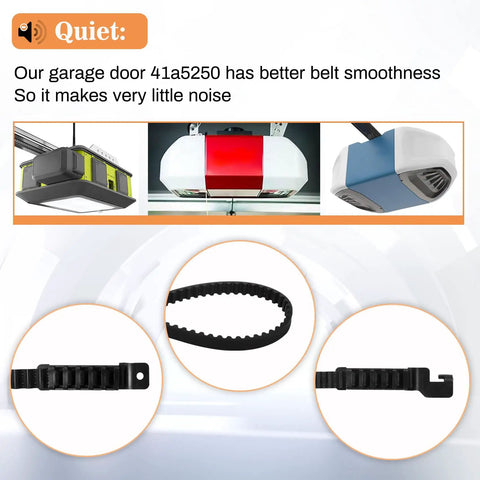 41A5250 Garage Door Opener Belt For 7 Ft High Doors 237 Inch Drive Belt Replacement With LiftMaster Chamberlain Openers