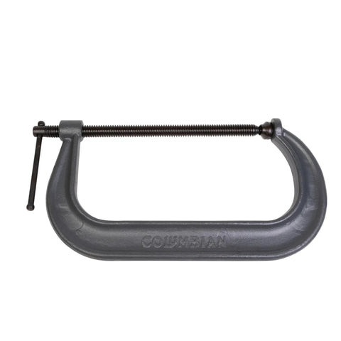Columbian C Clamp With 12 Inch Opening And Six And A Quarter Inch Throat Delivers 9300 Lbs Clamping Force Drop Forged Regular Duty Design