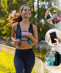Woman jogging wearing Ultra Lightweight 3L Hydration Vest For Hiking And Trail Running On The Go Leakproof Water Backpack