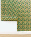 Small Scale Gold Metallic Wallpaper With Luxe Fibrous Texture For Smooth Indoor Walls Eco Pvc Free Class A Fire Rated decor