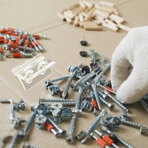 Frosted Acrylic Cabinet Hinge With Pre Drilled Holes For Easy Install DIY Friendly Hardware alongside tools on table
