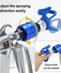 Airless Paint Sprayer Swivel Joint 360 Degree Rotate Spray Gun Connector Aluminum Alloy Built Tough Rustproof and Leakproof Tool for Most Sprayers and Spraying Equipment, 7/8 inch