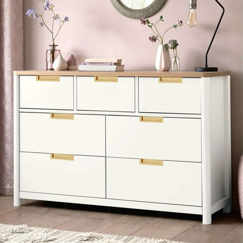 Dresser with Two Pack Recessed Cabinet Handle And Flush Zinc Alloy Finger Pulls For Kitchen Cabinets, Drawers, And Wardrobes, 3.8 Inch Gold Finish