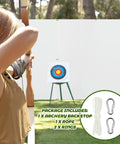 5x5 Ft Archery Backstop Netting Arrow Catcher For Bow Training in use, target setup with accessories for indoor or outdoor practice