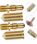 Heavy Duty Copper Pool Cue Extension Screws Four Pack Tough Shaft Connector Joints for Billiard Cue Repairs, 4x1cm size