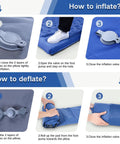 Instructions for inflating and deflating Double Camping Sleeping Pad Comfy 6 Inch Thick Self Inflating 2 Person Mat