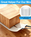 2 Pack 8 By 48 Inch Appliance Sliders Foldable Plastic Glides With Pull Strap moving wooden furniture on hardwood floor