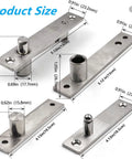 Product dimensions of Heavy Duty Door Pivot Hinges For Wood Doors 360 Degree Hidden Door Hinge For Secret Doors