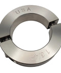 Dang Tough Two Piece Shaft Collars With 1.75 Inch Bore Diameter Premium 303 Stainless Steel close-up view.