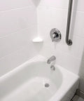 No Sweat Setup Twist Close Bath Waste And Overflow Kit Featuring Slick Leak Proof Design visible in a clean bathtub.