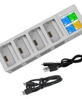 Two Way Charging Hub For DJI Mini 3 And Mini 4 Pro Batteries With Display included USB cables