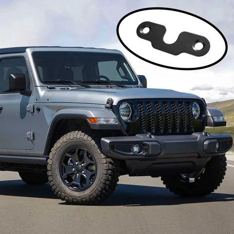 Jeep Wrangler with inset showing Sun Visor Repair Kit Left And Right Mounting Clips For Jeep Wrangler JK 2018 To 2022 And Gladiator 2020