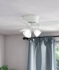Low Profile Indoor Ceiling Fan With LED Light And Pull Chain Control Dope Multi Speed Reversible Motor Quiet Efficient Airflow