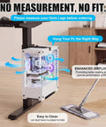 Slick Under Desk PC Mount Clamp On Computer Tower Stand showing enhanced airflow design, easy to clean, and secure installation