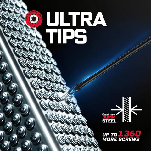 Sick 10 Pack S2 Steel Impact Driver Bit Set With 6 Inch Long Bits For Heavy Duty Drilling And Fastening Work, Comes In Handy Storage Tray With Phillips Torx Square And Hex Head Bits To Keep Your Garage Organized Today. Torx bit driving steel screw