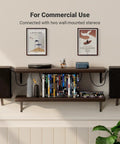 V1.0G 2 Channel Class D Mini Stereo Amplifier for Home Speakers with 50W per Channel displayed on a shelf setup with speakers