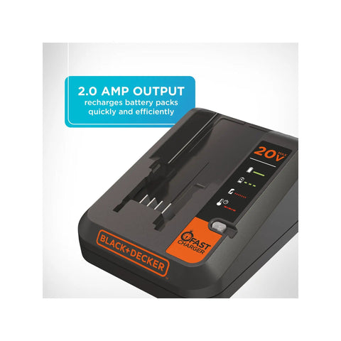 20V Max Lithium Battery Charger With 2 Amp Output For PowerConnect 12V Max And 20V Max Batteries Fast Charging Maintenance Mode