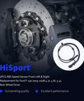 Front Abs Speed Sensor Pair Compatible With Ford F 150 2005 Through 2008 4 2L 4 6L 5 4L Left Right Driverside Passenger Side Oe Als1712 7L3z2c204a on wheel hub close-up.