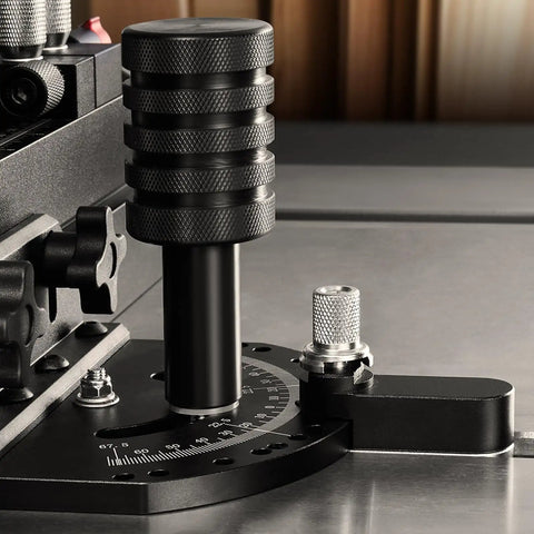 Precision Miter Gauge for Table Saws and Woodworking, Aluminum Alloy Construction, Fits Standard 3/4 by 3/8 Inch Slots, 18 Inch Grating, 15 Angle Stops, Adjustable Spring Loaded Plunger, Removable Disc, Durable and Accurate