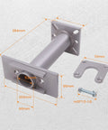 Rear axle bearing puller with 40mm driver and ABS tone ring tool for Toyota trucks; front view, gray mounting plate.