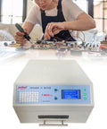 Automatic Reflow Soldering Machine With Hot Air Circulation And Infrared Heater For PCB SMT BGA Rework Drawer Type