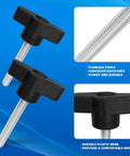 Heavy Duty Solid Badass 20 Piece Thumb Screw And Wing Knob Bolt Kit M4 M5 M6 M8 with plastic knobs and stainless steel screws.