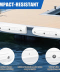 17 Inch Marine Dock Bumpers for Side Edge Horizontal Dock Fender With Hardware UV Resistant Soft PVC Boat Dock Protection