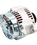 Alternator Replacement Kit For 2006 To 2012 V6 SUVs And Minivans Including Sorento Sedona Borrego Veracruz Santa Fe Sonata Entourage Azera With 3 3 L And 3 8 L Engines Easy Install And Durable Performance, front angle view, sturdy metal exterior, compact design