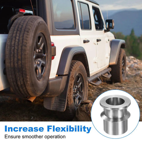 Pro Grade Stainless Steel High Misalignment Spacers For Rod Ends Industrial Precision Bearing Shims on SUV tire setup.