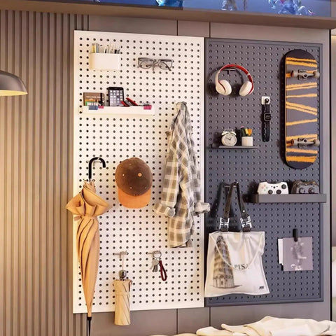 Heavy Duty Metal Pegboard Wall Organizer With Tools Hooks For Garage Shop Storage Green Powder Coated Steel Rack Rock Solid Build Legit Must Have Setup