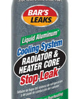 Front view of Cooling System Radiator Stop Leak 16.9 Oz Liquid Aluminum Formula, seals radiator leaks and reduces overheating.