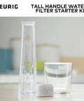 Tall Handle Water Filter Starter Kit With Handle And Two Replacement Filters For Coffee Makers on a kitchen counter