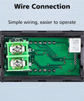 Back view of 12V Red Fahrenheit Digital Temperature Meter With Bright LED Readout, Industrial Grade K-Type Thermocouple Sensor