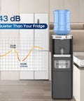 Water Cooler Dispenser With Built In Ice Maker And Bullet Ice Hot And Cold Water Quick Ice In Minutes Up To 33 Lbs Per Day