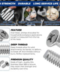 50 Pack Of 18 8 304 Stainless Steel Phillips Oval Head Machine Screws 10 24 By 5 8 Inches showing features and durability.