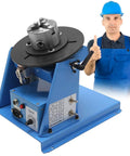 Heavy Duty Rotary Welding Positioner Turntable Base With Smooth Tilt Rotation For Steel Pipe And Flange Fabrication, feature close-up.