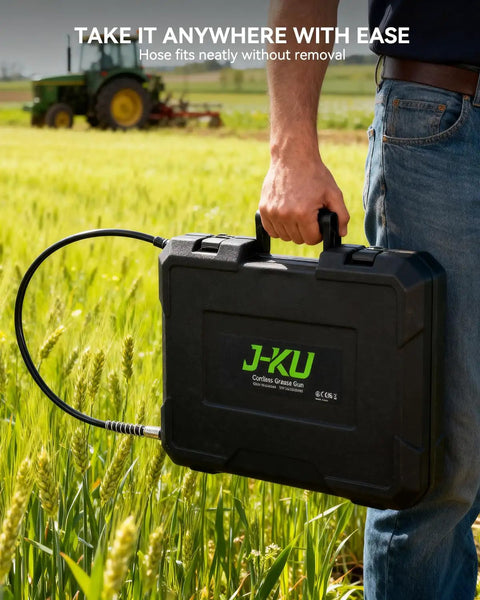Carrying case for Beefed Up Cordless Electric Grease Gun With 2x4.0Ah Batteries, 12000 PSI High Flow At 5.3 Ounces Per Minute