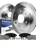 Front Brake Kit With 12 Inch Rotors And Ceramic Pads For Chevrolet GMC Silverado Suburban Sierra Savana Yukon XL 1500 Tahoe Escalade Replacement Disc Brakes containing two 12-inch rotors, ceramic pads, and hardware.
