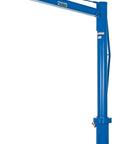 Straight Up Mobile Jib Crane With 1000 Lb Load Capacity And 8 Ft Swing Reach designed for the toughest job sites, blue color.
