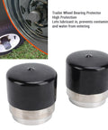 Two Pack Boat Trailer Wheel Bearing Protector With Protective Bra And Stainless Steel Hub Dust Caps 1.781 Inch Diameter